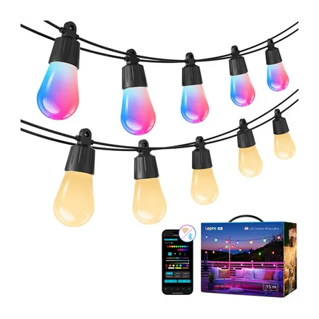 LEPRO ZB1-15 Wi-Fi String Lights, 15 m
